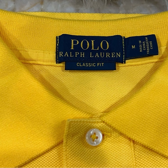 Polo Ralph Lauren Men's Classic-Fit Mesh Shirt - Yellow - Picture 3 of 12